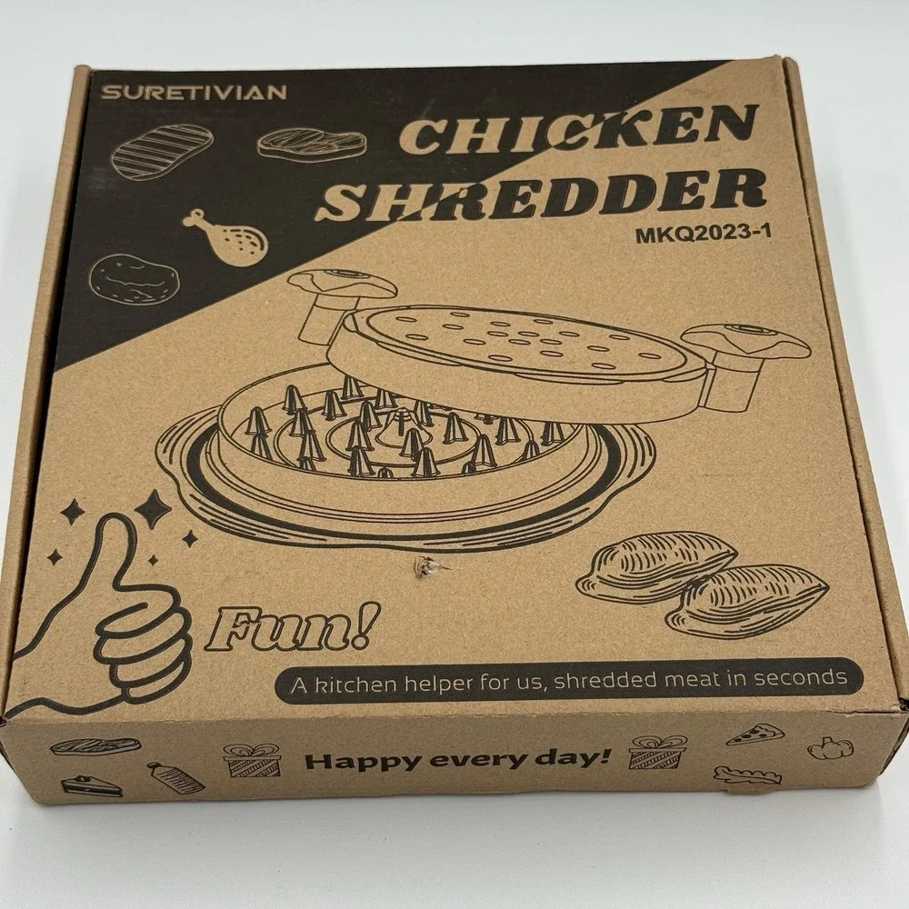 SURETIVIAN Manual Push‎ Function Chicken Shredder MKQ2023-1 Food Chopper
